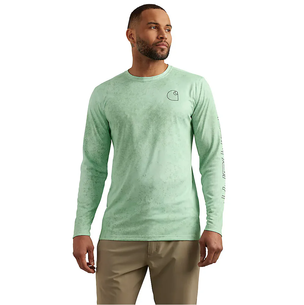 Carhartt Men's Force Sun Defender Lightweight Long-Sleeve Print T-Shirt - Image 2