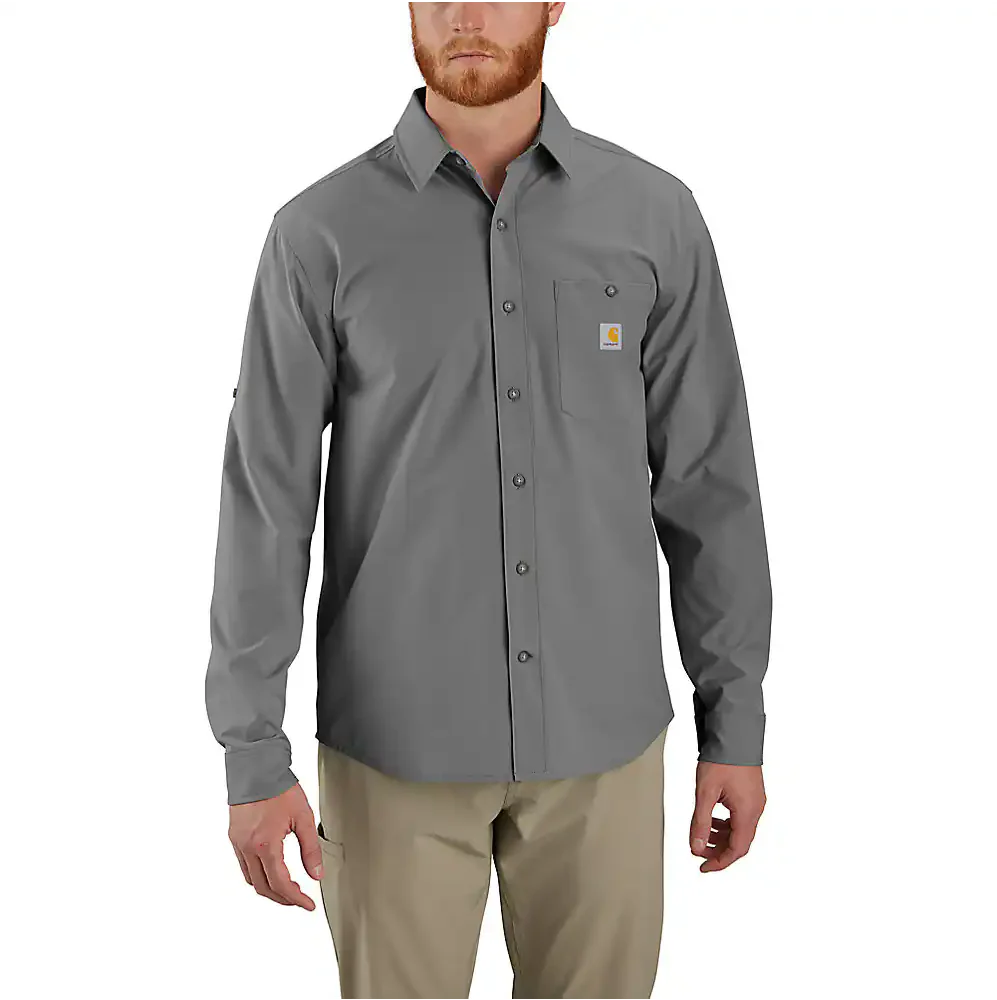Carhartt Men's Force Sun Defender Relaxed Fit Lightweight Long-Sleeve Shirt - Image 3
