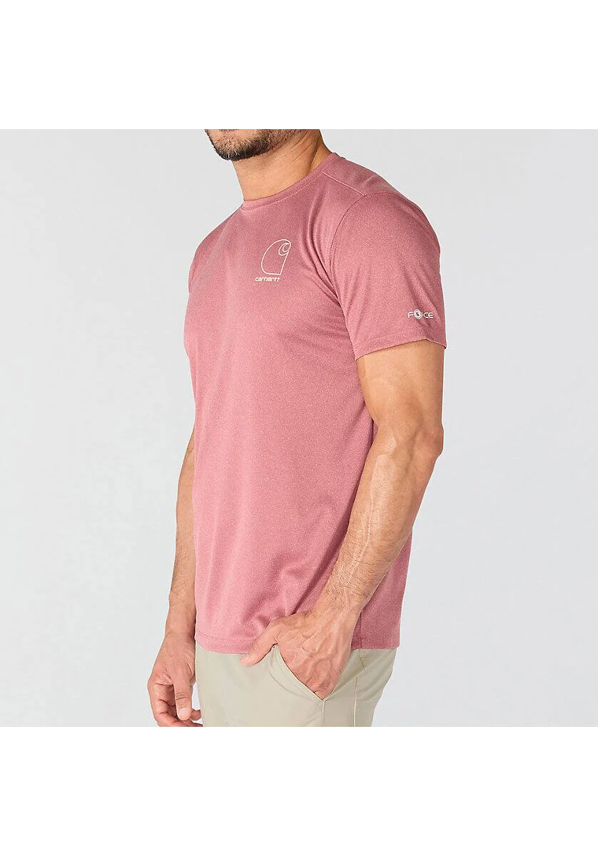 Carhartt Men's Force Sun Defender Relaxed Logo Short-Sleeve T-Shirt - Image 3
