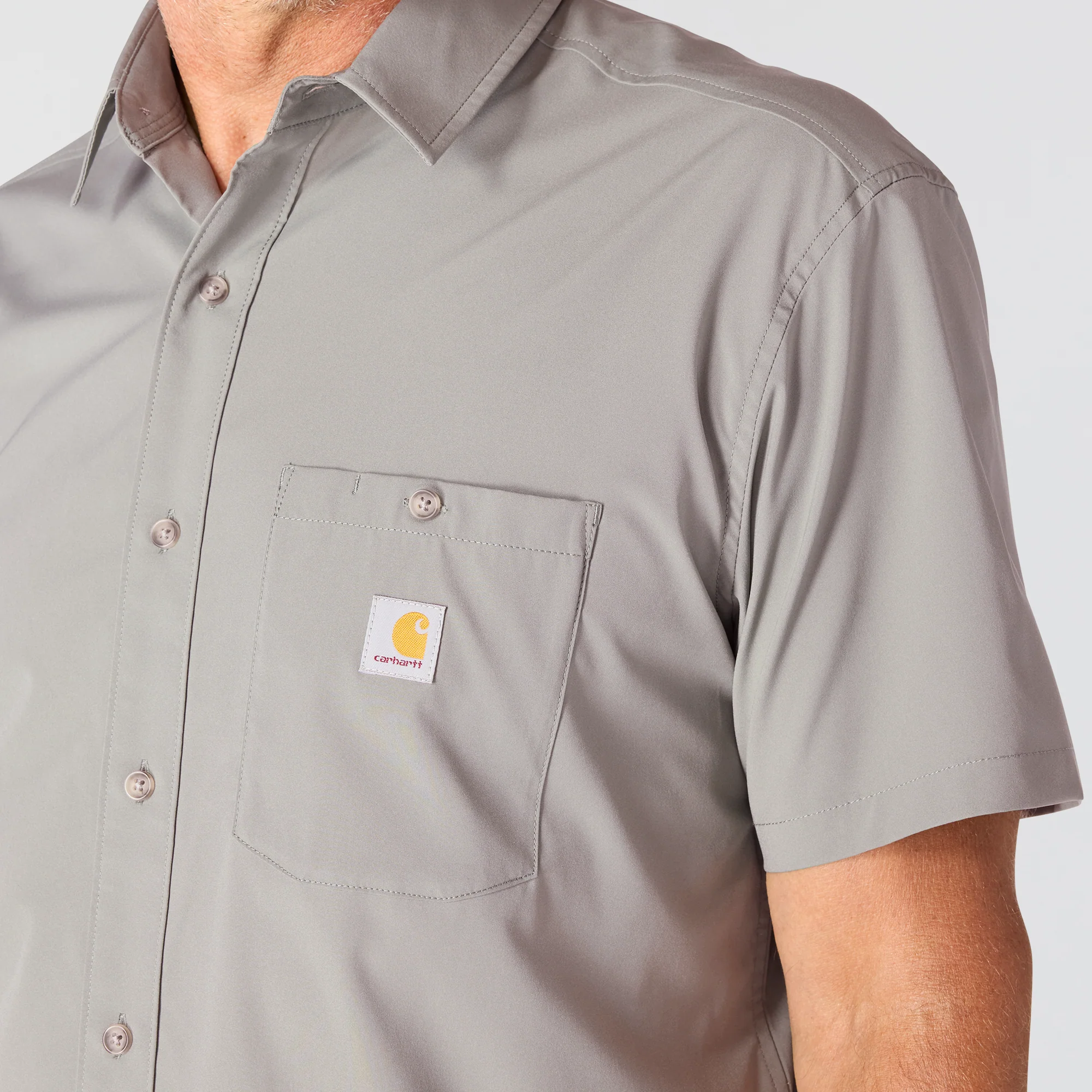Carhartt Men's Force Sun Defender Woven Relaxed Fit Short-Sleeve Shirt - Image 5