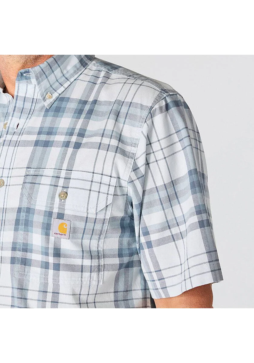 Carhartt Men's Fort Loose Short-Sleeve Plaid Shirt - Image 3