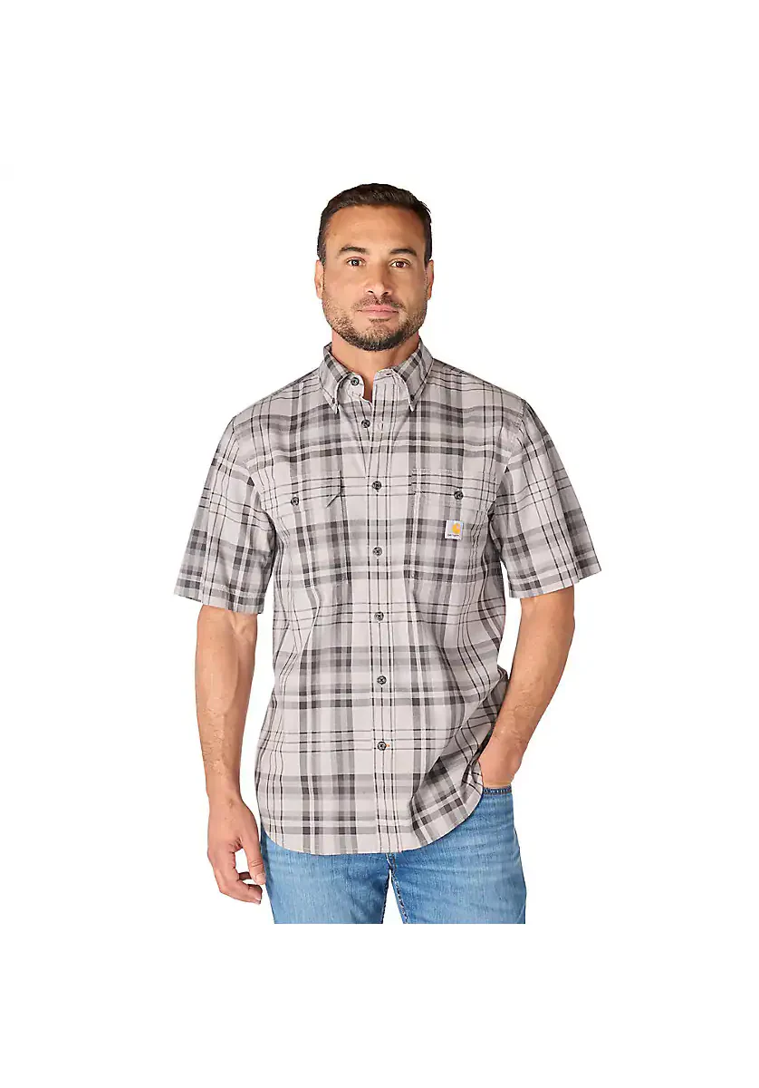 Carhartt Men's Fort Loose Short-Sleeve Plaid Shirt - Image 6