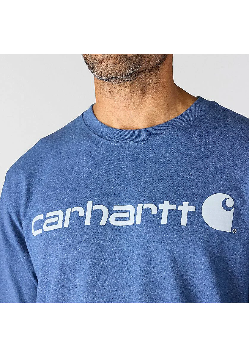Carhartt Men's Loose Fit Heavyweight Short-Sleeve Logo Graphic T-Shirt - Image 3