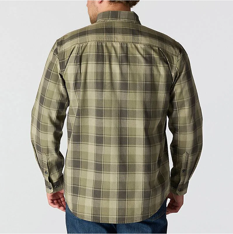 Carhartt Men's Loose Fit Midweight Chambray Long-Sleeve Plaid Shirt - Image 2