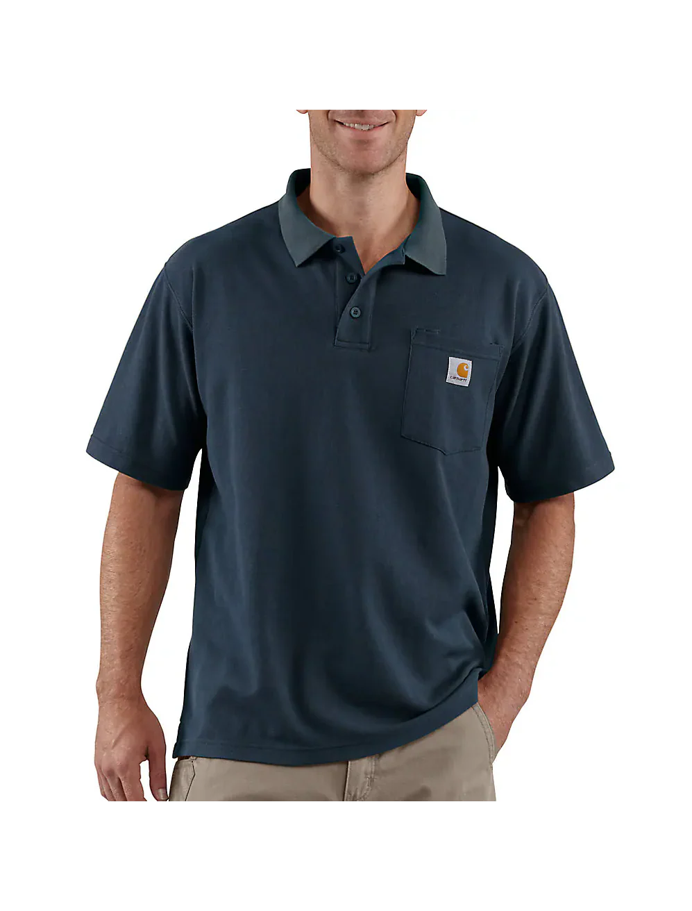 Carhartt Men's Loose Fit Midweight Short-Sleeve Pocket Polo - Image 3