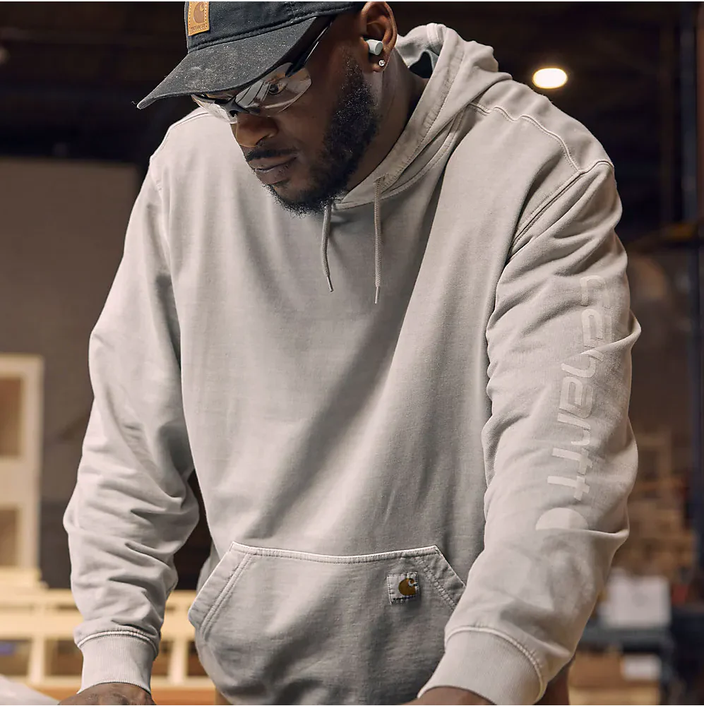 Carhartt Men's Re-Engineered Relaxed Fit Midweight Garment Dyed French Terry Graphic Sweatshirt - Image 3