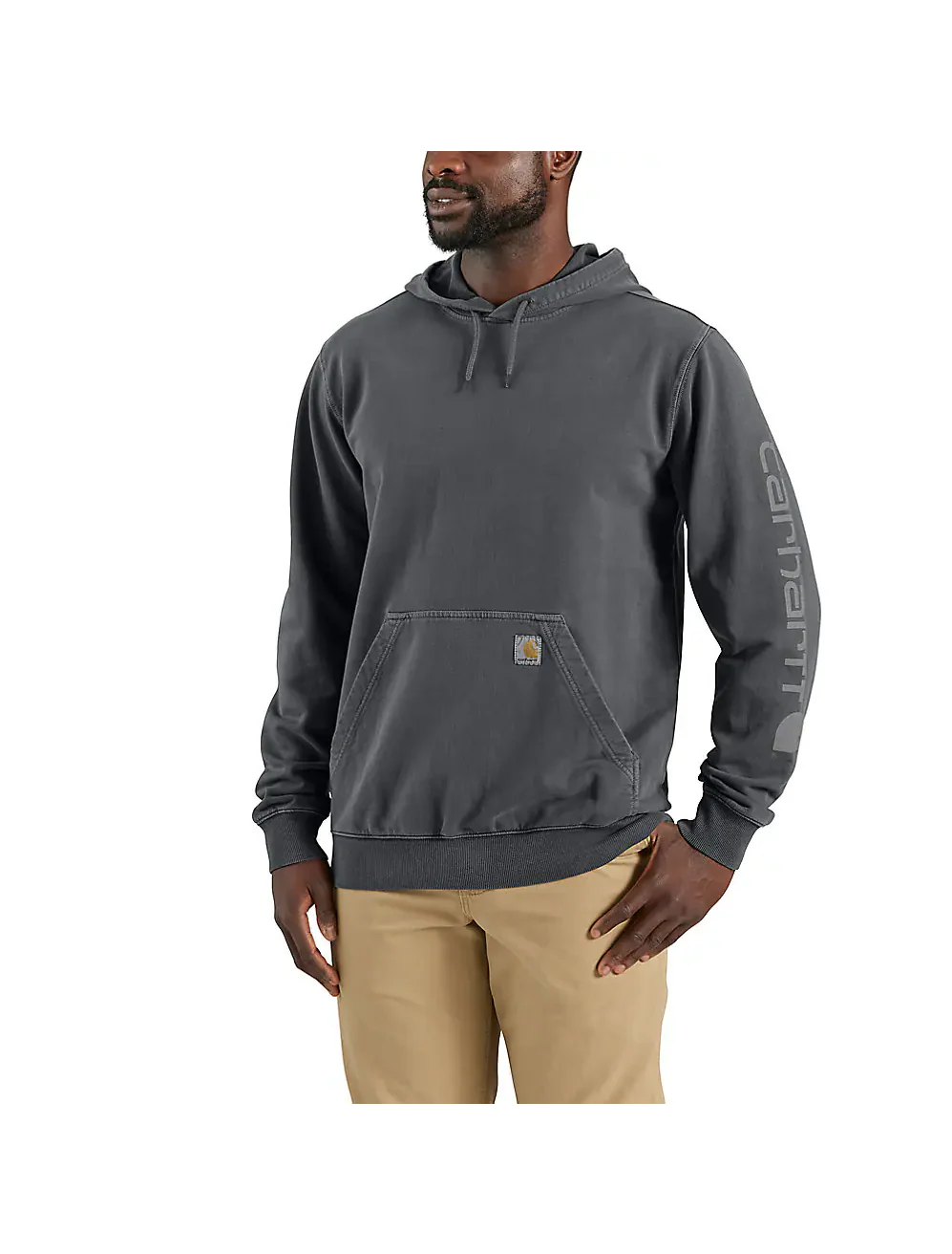 Carhartt Men's Re-Engineered Relaxed Fit Midweight Garment Dyed French Terry Graphic Sweatshirt - Image 4