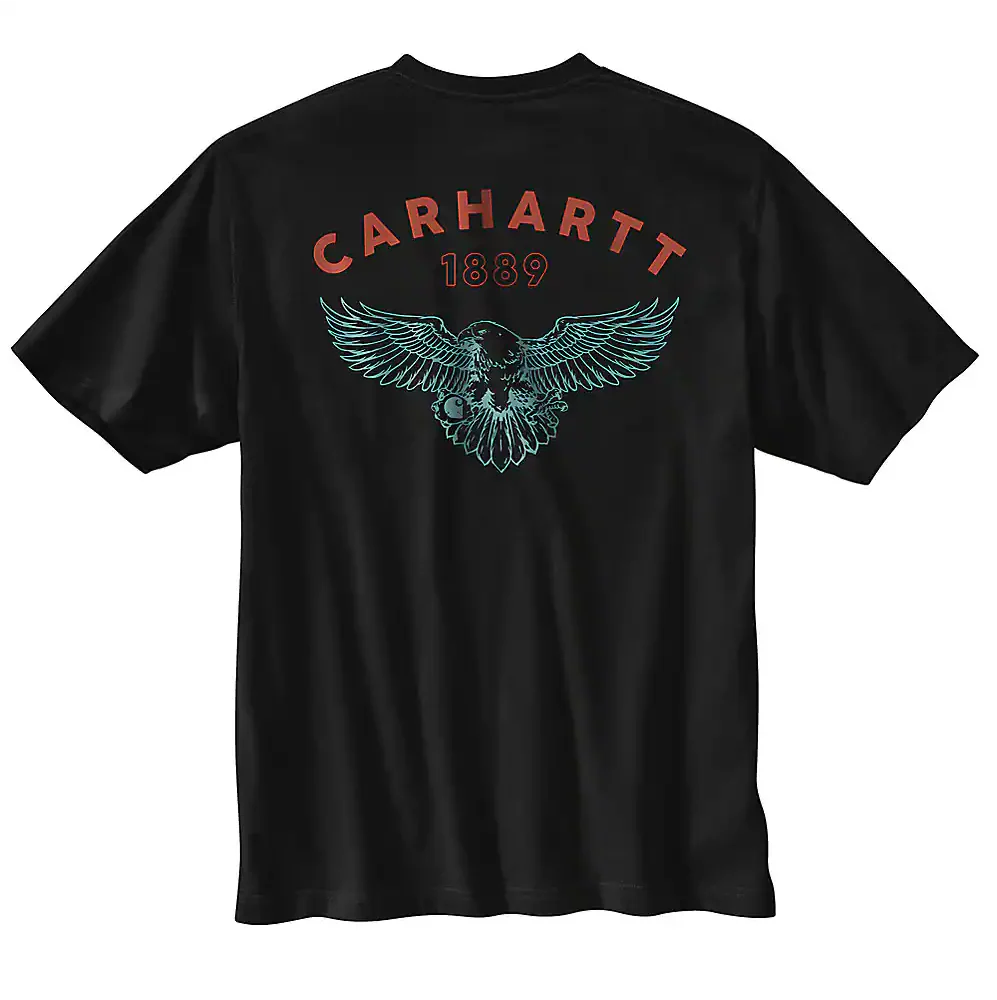 Carhartt Men's Relaxed Fit Lightweight Short-Sleeve Eagle Graphic T-Shirt - Image 3