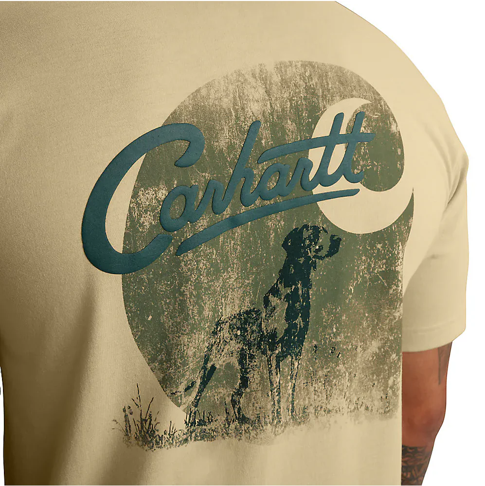 Carhartt Men's Relaxed Fit Lightweight Short-Sleeve Pocket Dog Graphic T-Shirt - Image 3