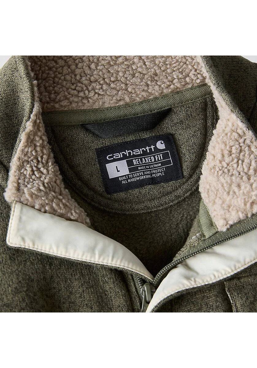 Carhartt Men's Relaxed Fit Midweight Quarter Zip Pocket Sweater Fleece - Image 3