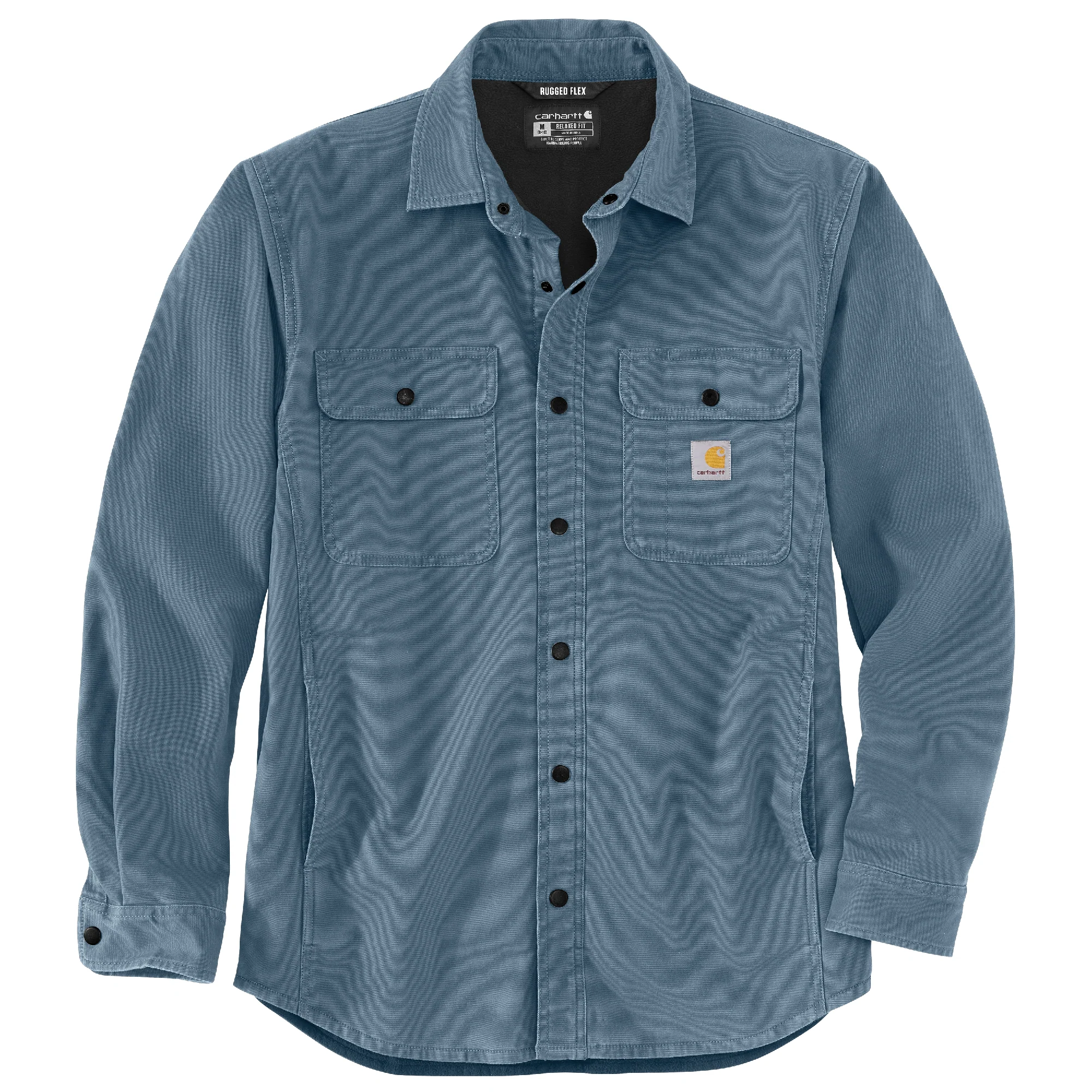 Carhartt Men's Rugged Flex Relaxed Fit Canvas Fleece-Lined Shirt Jacket - Image 2