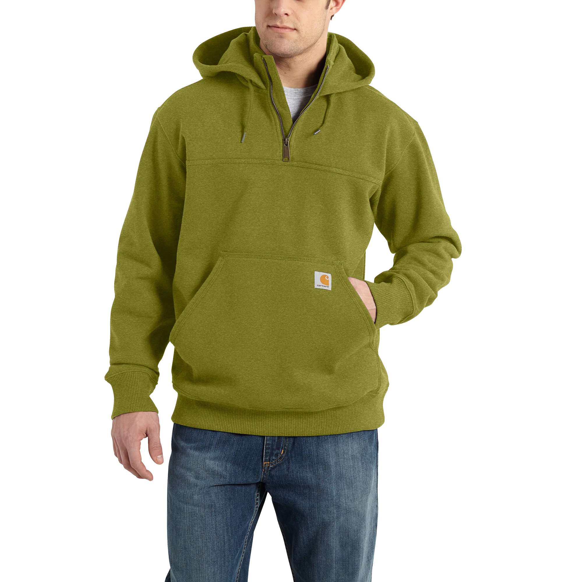 Carhartt Men's Rain Defender Loose Fit Heavyweight Quarter-Zip Hoodie - Image 5