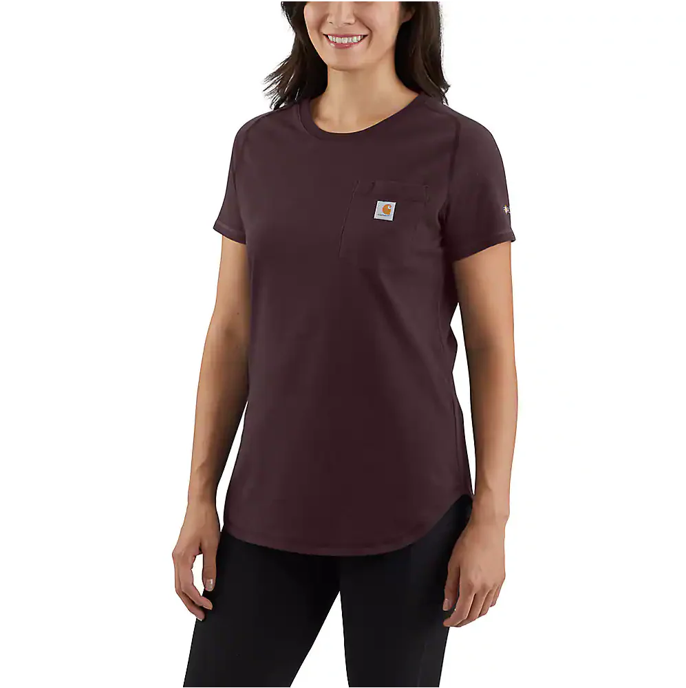 Carhartt Women's Force Relaxed Fit Midweight Pocket T-Shirt - Image 3
