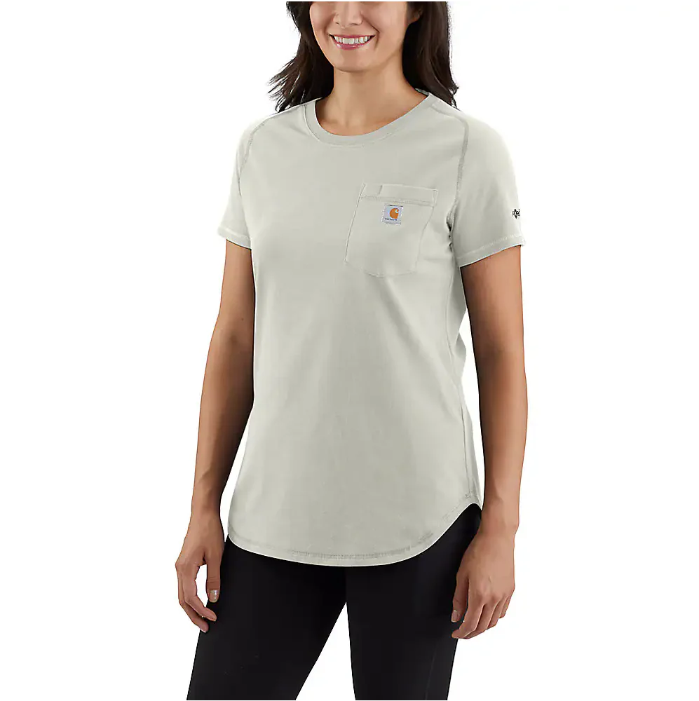 Carhartt Women's Force Relaxed Fit Midweight Pocket T-Shirt - Image 4