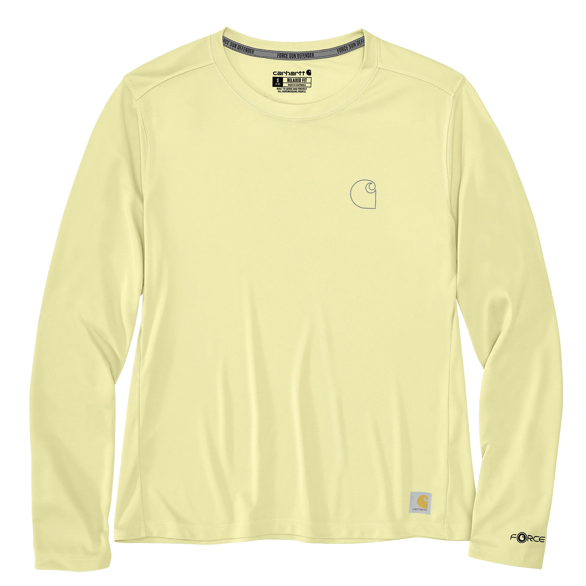 Carhartt Women's Force Sun Defender Relaxed Long-Sleeve Logo T-Shirt - Image 2