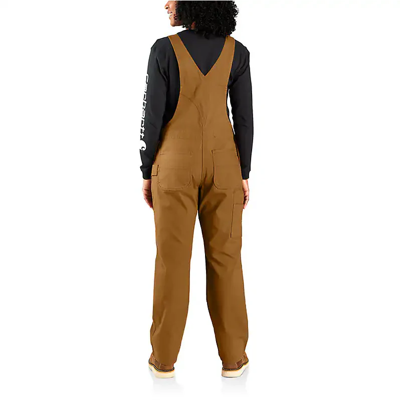 Carhartt Women's Rugged Flex Loose Fit Canvas Bib Overall - Image 3