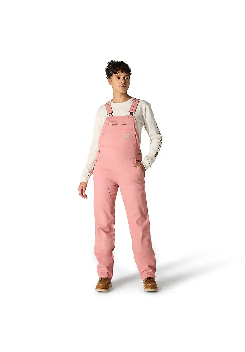 Carhartt Women's Rugged Flex Loose Fit Canvas Bib Overall - Image 5