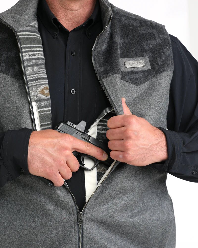 Cinch Men's Wooly Concealed Carry Vest - Image 3