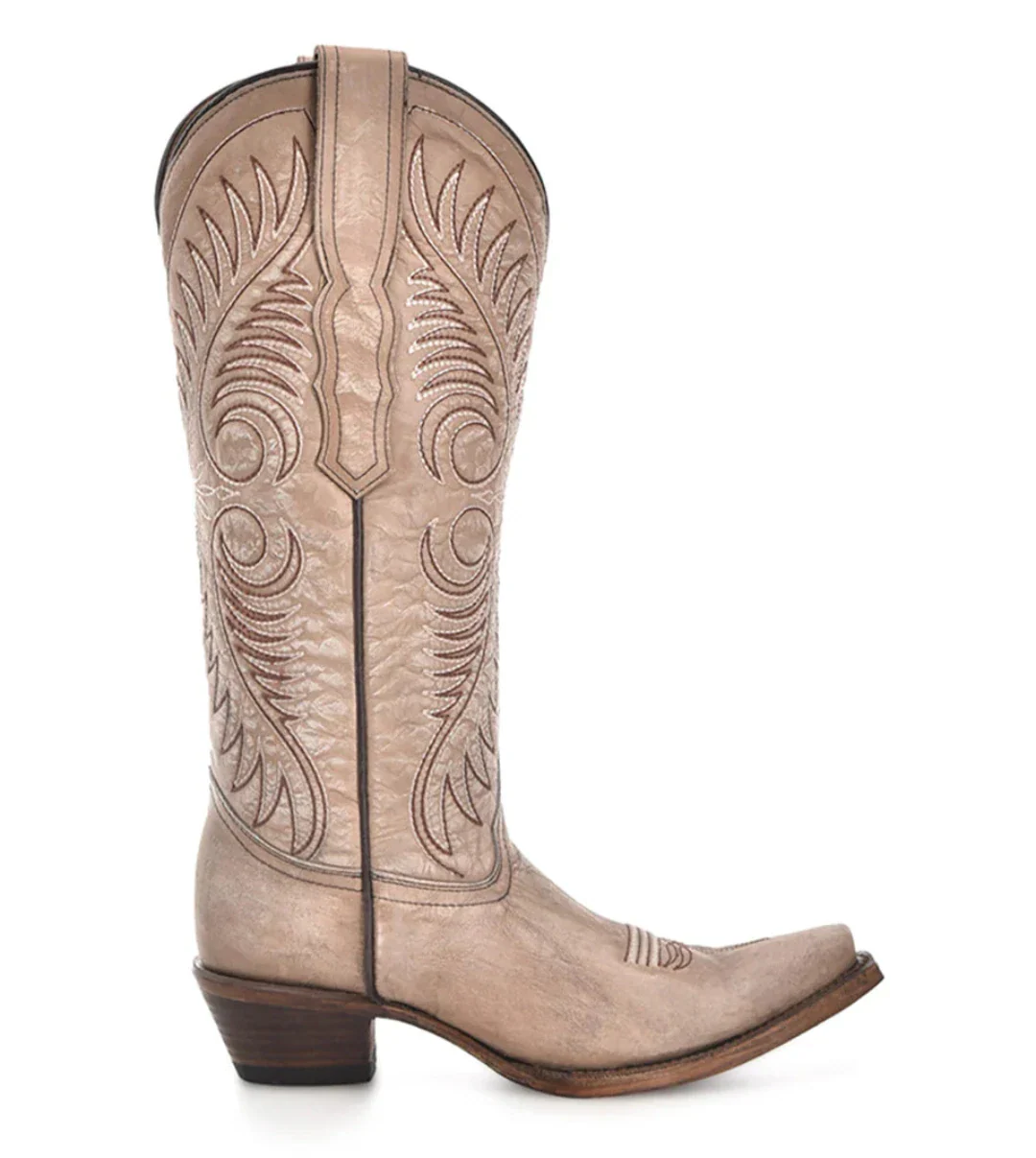 Circle G Women's Embroidery Sand Snip-Toe Cowboy Boot - Image 2