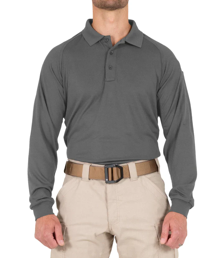 First Tactical Men's Performance Long Sleeve Polo - Image 3