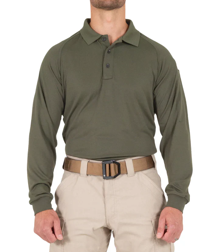 First Tactical Men's Performance Long Sleeve Polo - Image 6