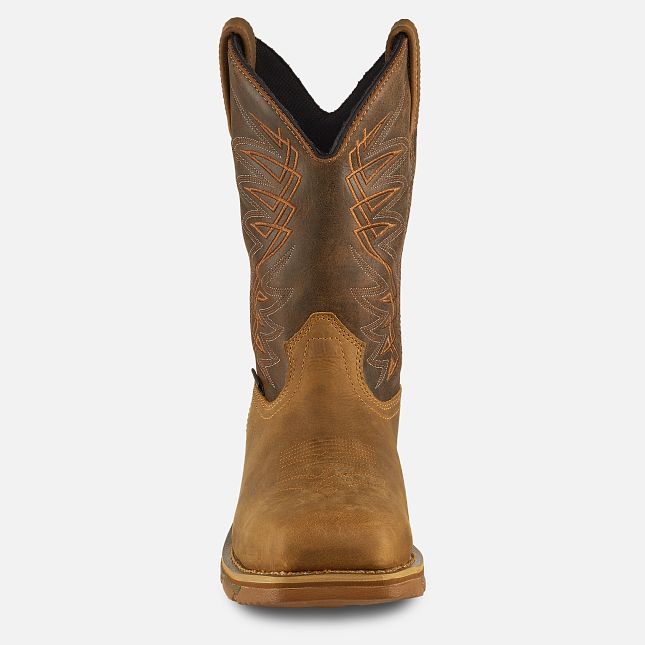 Irish Setter Men's Marshall 11 Inch Waterproof Leather Safety Toe Pull-On Boot - Image 3