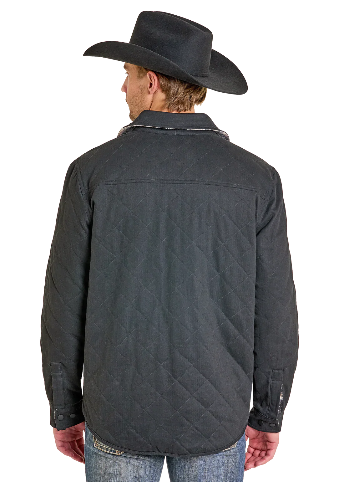 Rock & Roll Denim Men's Reversible Aztec Herringbone Shirt Jacket - Image 4