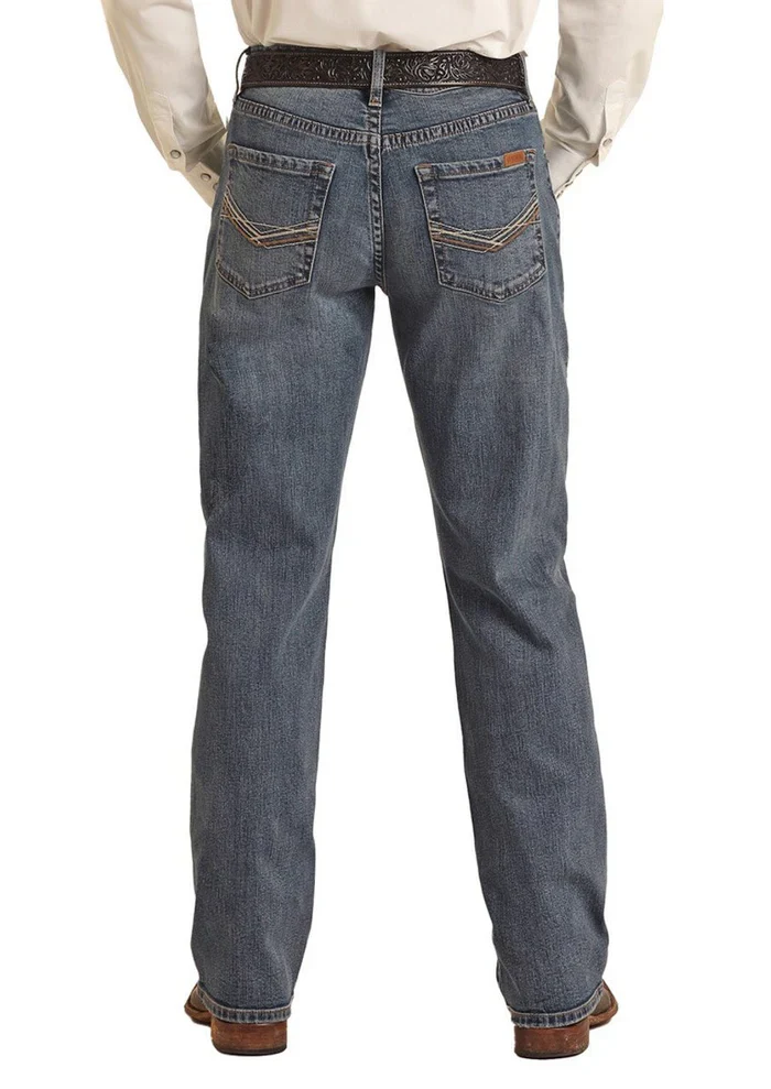 Rock & Roll Denim Men's Vintage '46 Relaxed Stackable Bootcut Jeans - Image 3