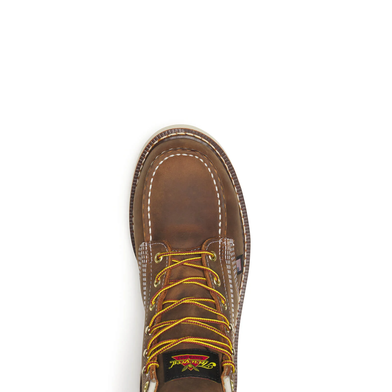 Thorogood Men's American Heritage 6 Inch Steel Toe Trail Crazy Horse Moc Toe MaxWear Wedge - Image 3
