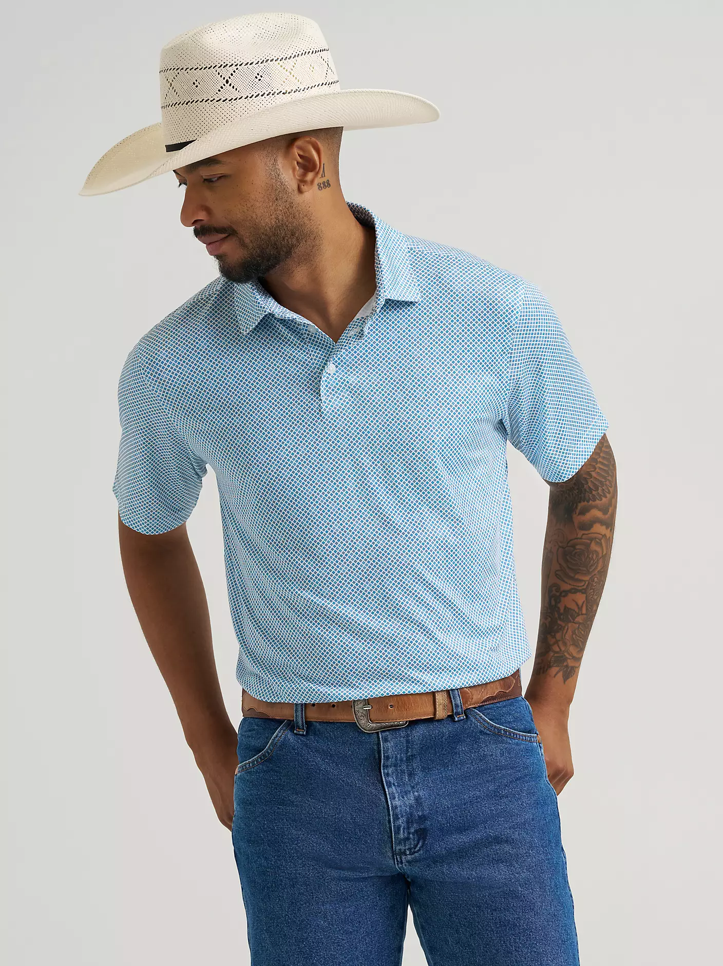 Wrangler Men's All Terrain Gear Performance Short-Sleeve Polo Shirt - Image 3
