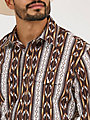 Wrangler Men's Checotah Long Sleeve Western Snap Printed Shirt - Image 3