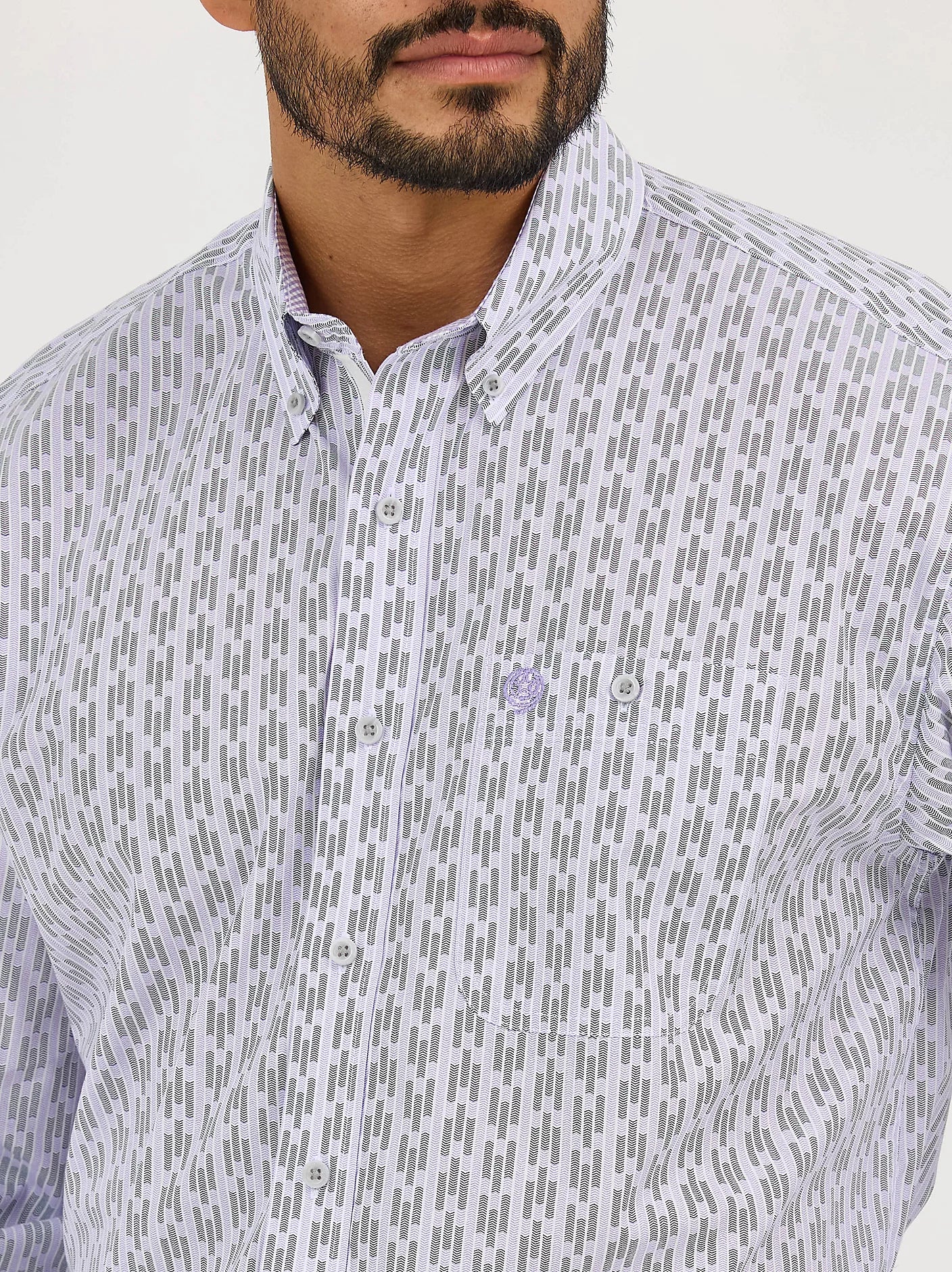 Wrangler Men's George Strait Long-Sleeve Button Down One Pocket Shirt - Image 5