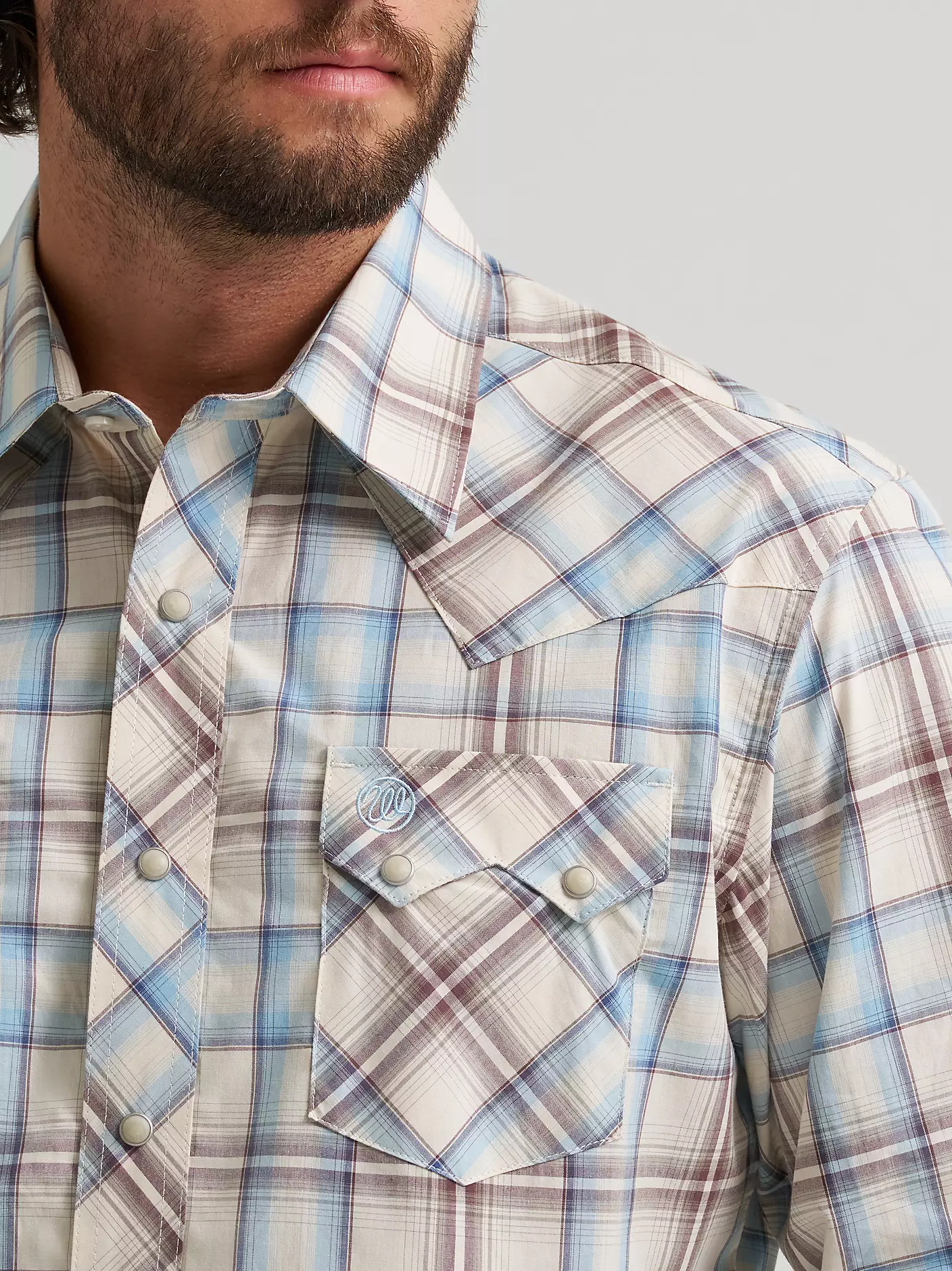 Wrangler Men's Retro Long-Sleeve Sawtooth Snap Pocket Western Shirt - Image 3