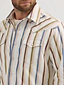 Wrangler Men's Retro Premium Brushpopper Stripe Western Snap Shirt - Image 3