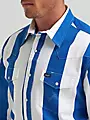 Wrangler Men's Vintage-Inspired Brushpopper Western Snap Workshirt - Image 3