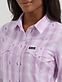 Wrangler Women's Retro Stripe Slim Western Snap Shirt - Image 3