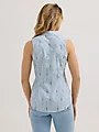 Wrangler Women's Retro Stripe Slim Western Snap Tank - Image 3