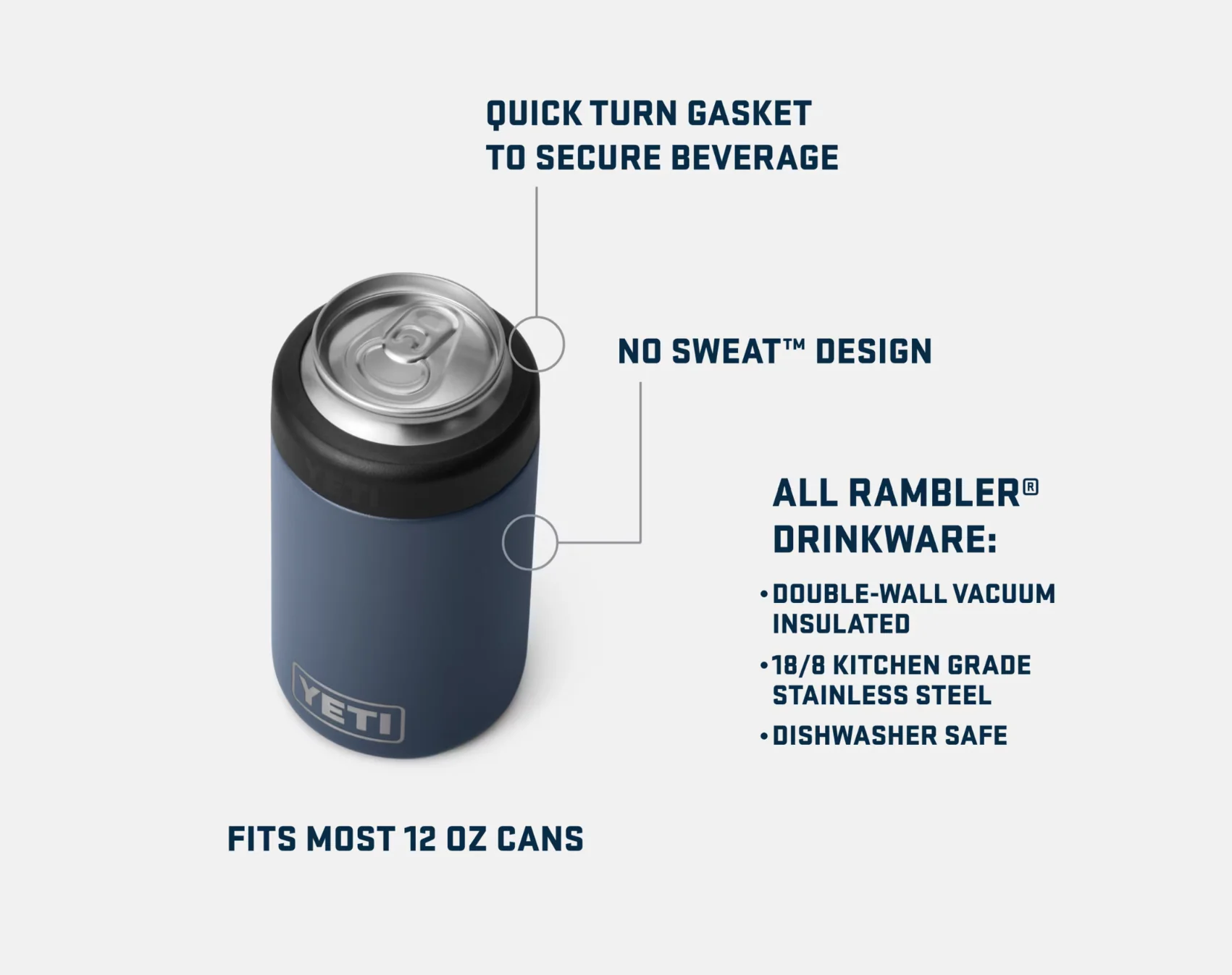Yeti Rambler 12oz Colster Can Cooler - Image 2