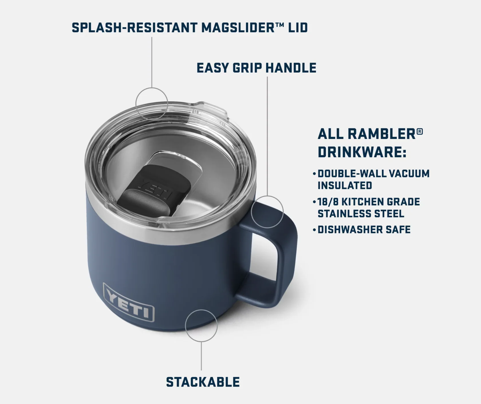 Yeti Rambler 14oz Stackable Mug - Image 2