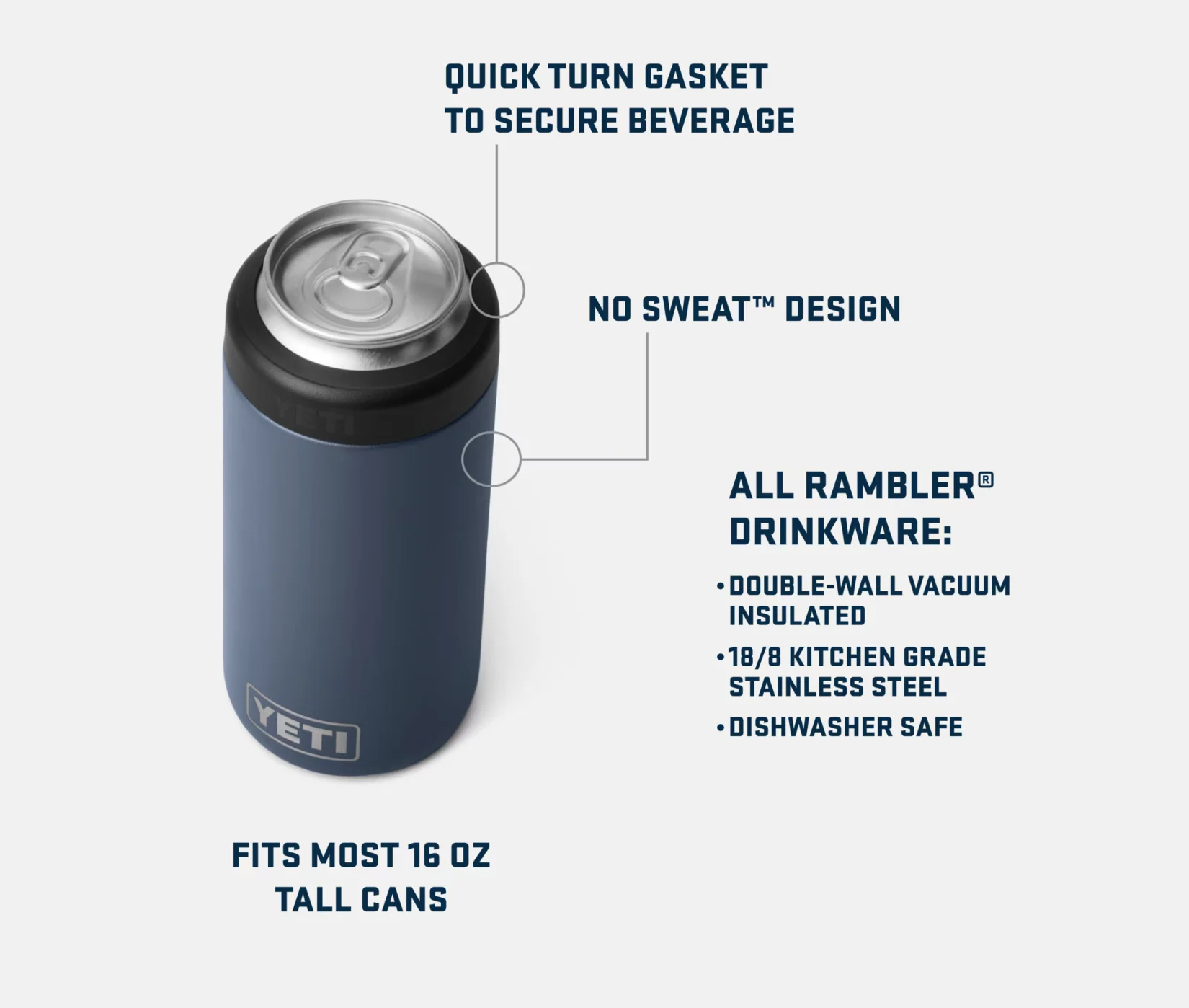 Yeti Rambler 16oz Colster Tall Can Cooler - Image 2